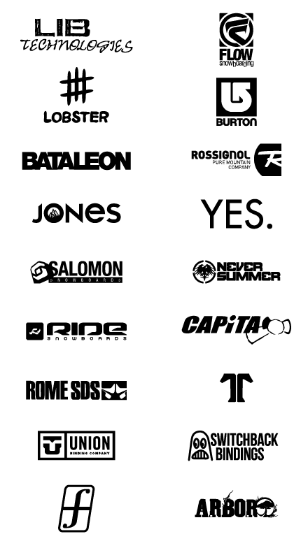 speler Dageraad zag Snowboard brand logos -