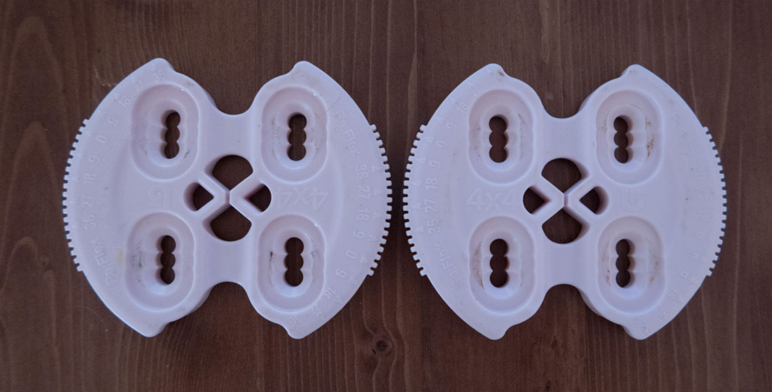Burton Snowboard Re-Flex 4 Hole Binding Mounting Plates Disc's Disk's 