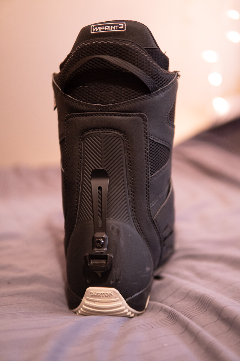 burton step on boots pants clip